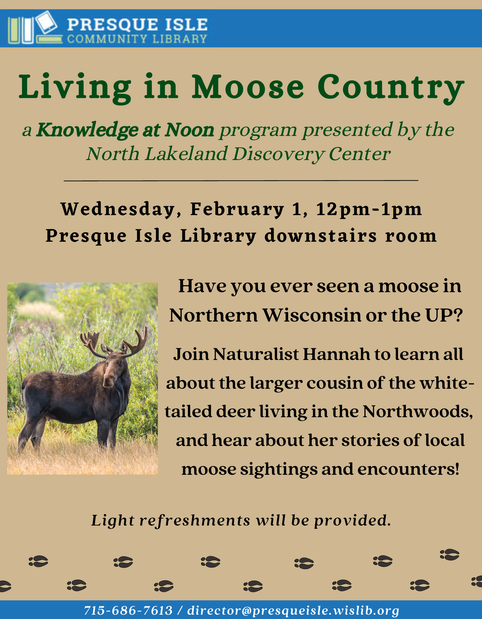 Living in Moose Country Presque Isle Community Library